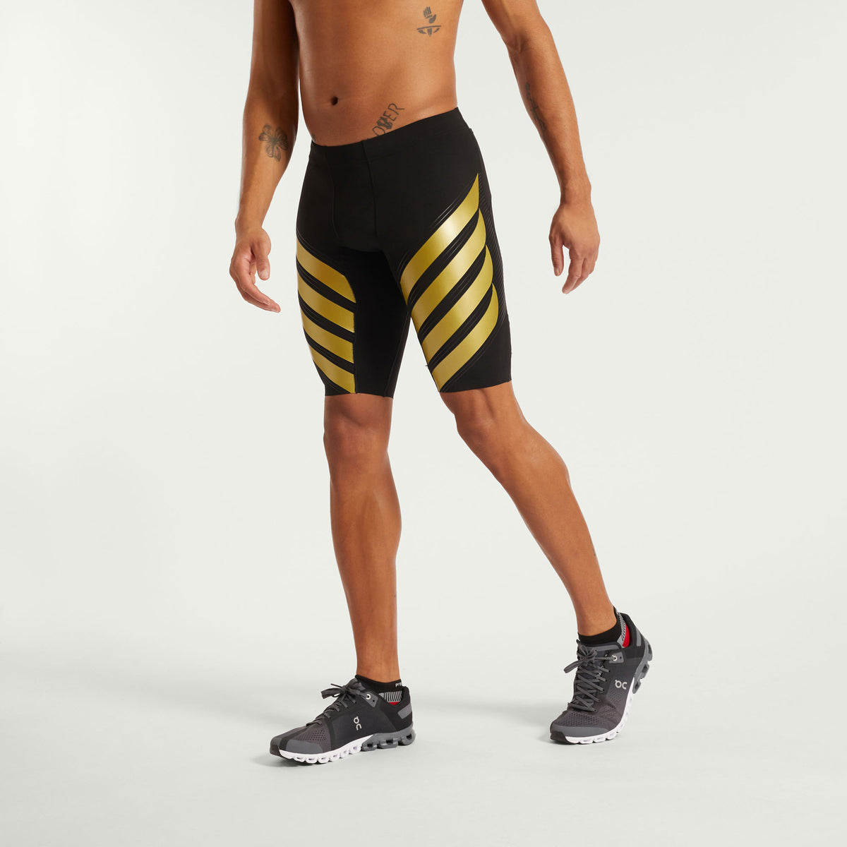 PRESSIO Power Shorts - Herre - Svart/Gull