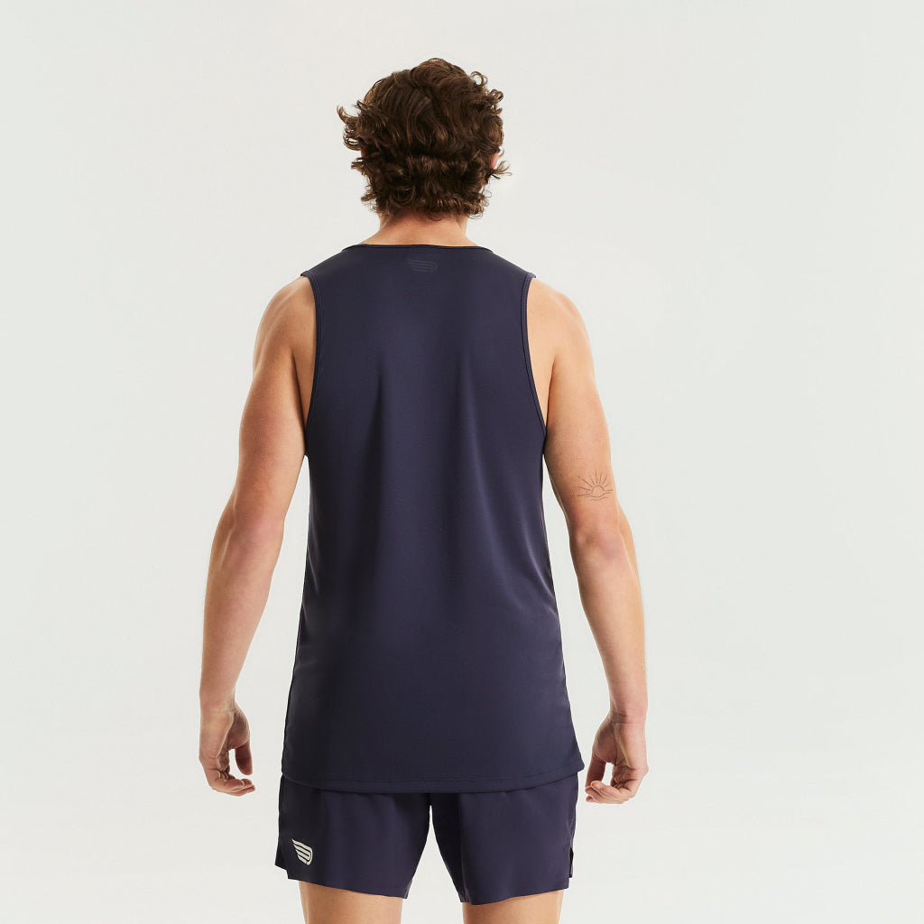 PRESSIO Sustain Singlet - Herre - Marineblå