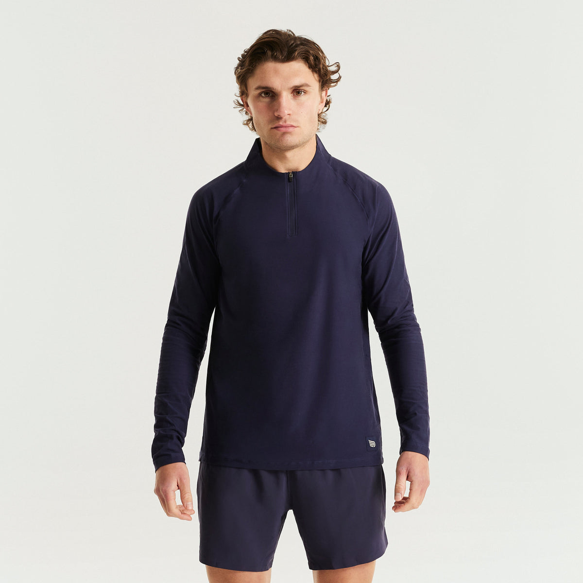 Pressio Recon 1/4 Zip - Herre - Marineblå