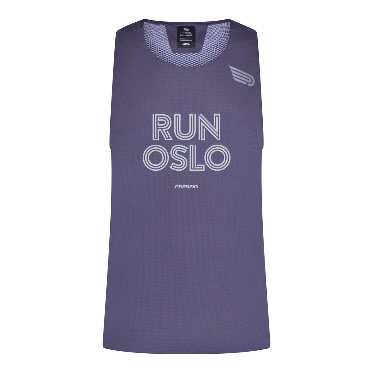 PRESSIO Ārahi RUN OSLO Singlet - Herre - Mørkegrå