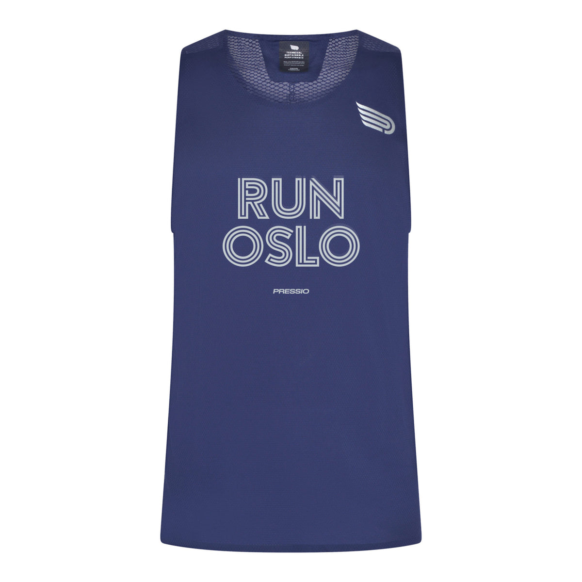 PRESSIO Ārahi RUN OSLO Singlet - Herre - Marineblå